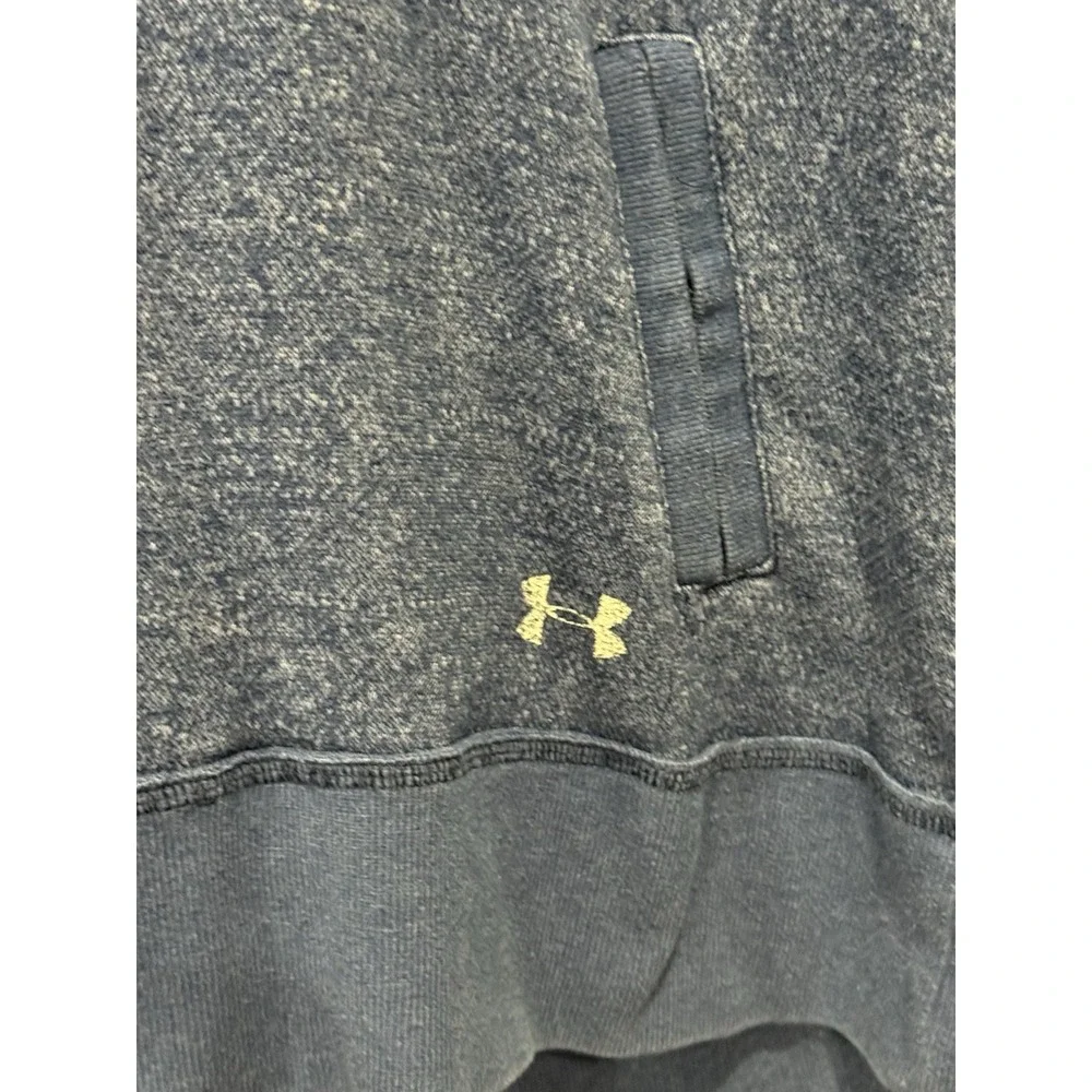 U.S Navy Under Armour Legacy women's blue semi fit front pocket hoodie LG - Picture 3 of 7